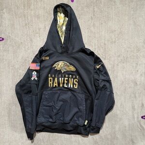 XXXL Nike Baltimore Ravens 2020 Salute to Service Hoodie Mens NFL Lamar Jackson